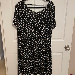 Black Printed Dress